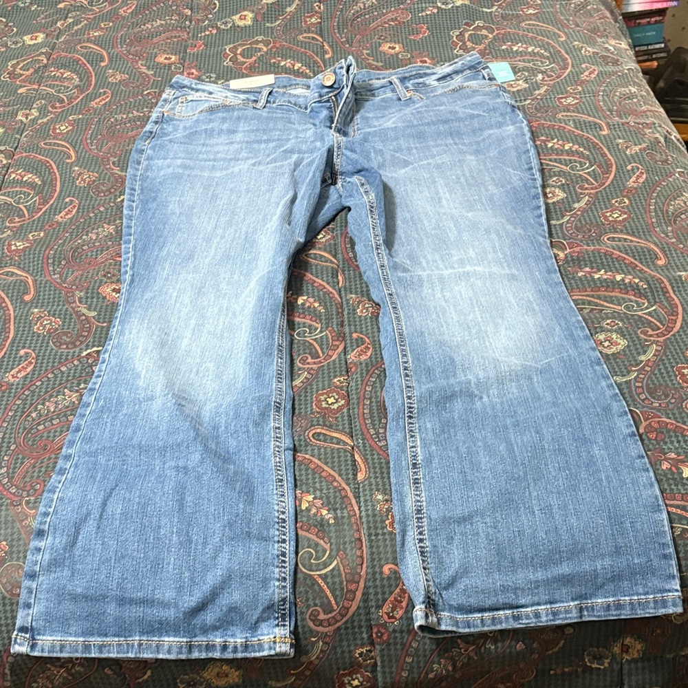 Maurices Light Blue Flare Jeans